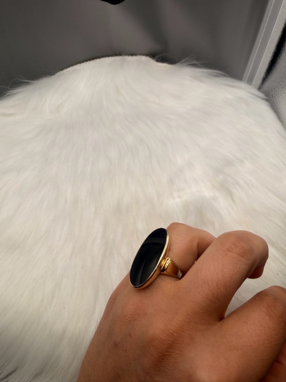 14k Yellow Gold Vintage Onyx Ring Size 7. - Picture 10 of 14